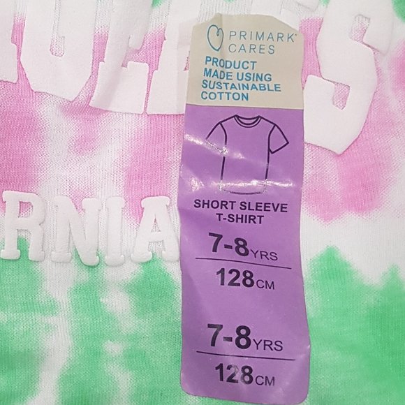 PRIMARK LOS ANGELES T-SHIRT LOGO GIRLS SIZES 7-10YRS - Picture 2 of 4